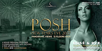 2027 Atlanta New Year's Eve Party | Posh in the Sky NYE