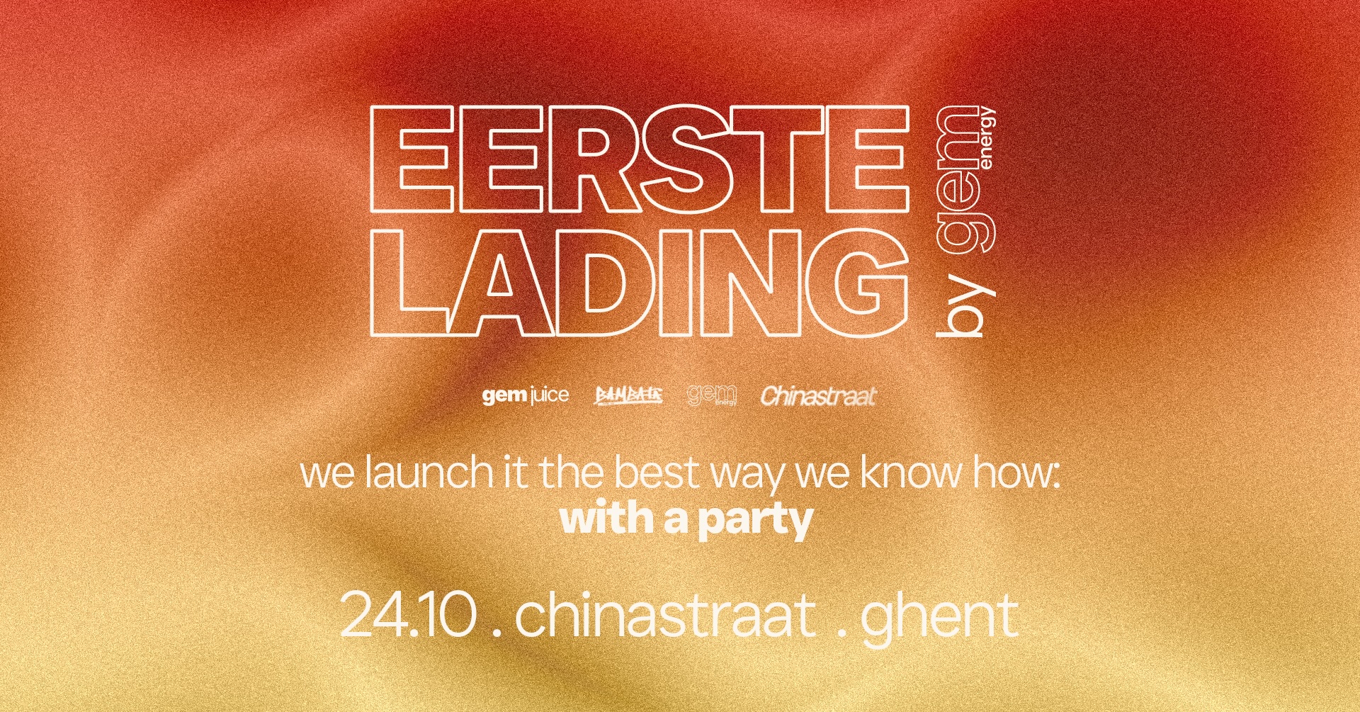 EERSTE LADING: GEM ENERGY LAUNCH PARTY