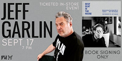 Jeff Garlin signs Best Seat in the House: Moments No One Asked...
