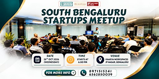 South Bengaluru Startups Meetup by CEDAT