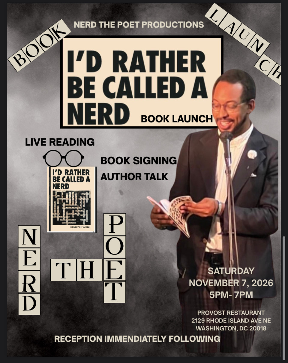 “I’d Rather Be Called A Nerd” DC Book Launch Event