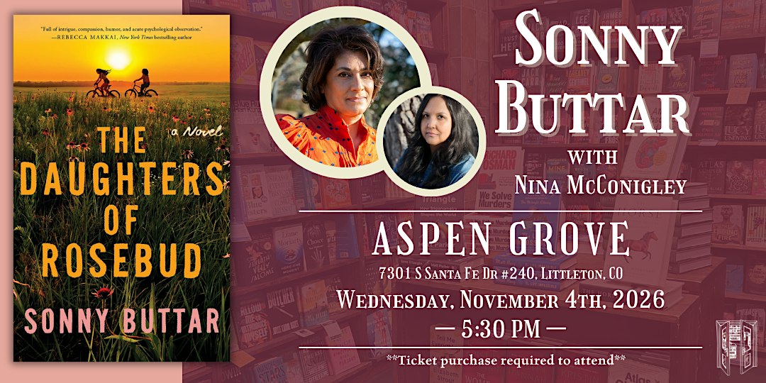 Sonny Buttar with Nina McConigley Live at Tattered Cover Aspen Grove