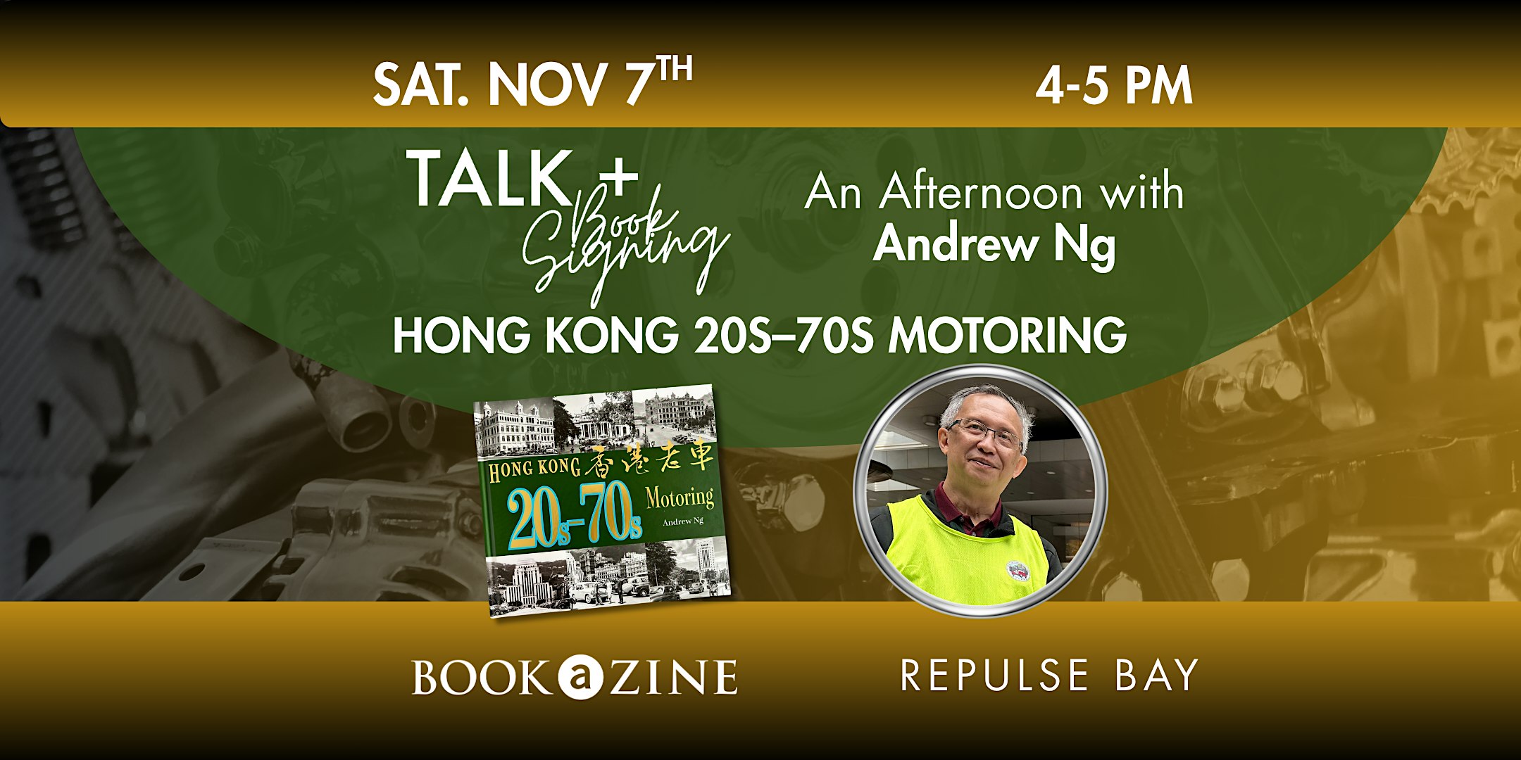 Talk + Book Signing: Hong Kong 20s - 70s Motoring