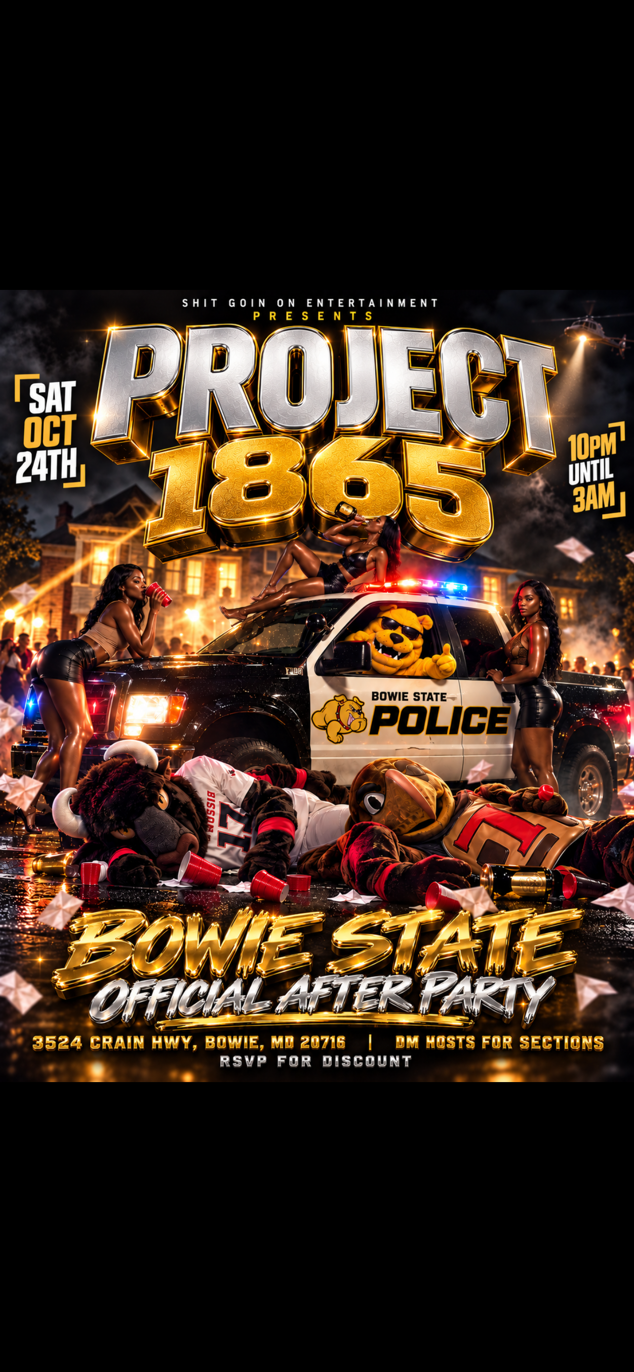 BOWIE STATE TAILGATE AFTER PARTY 💛🖤