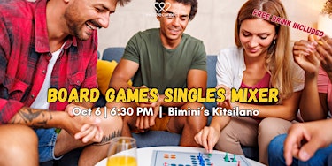 Board Games Singles Night — Meet, Play & Connect [Age: 27-45]
