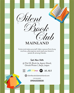 Silent Book Club Mainland — Free Reading Hangout at Atrium, Ikeja
