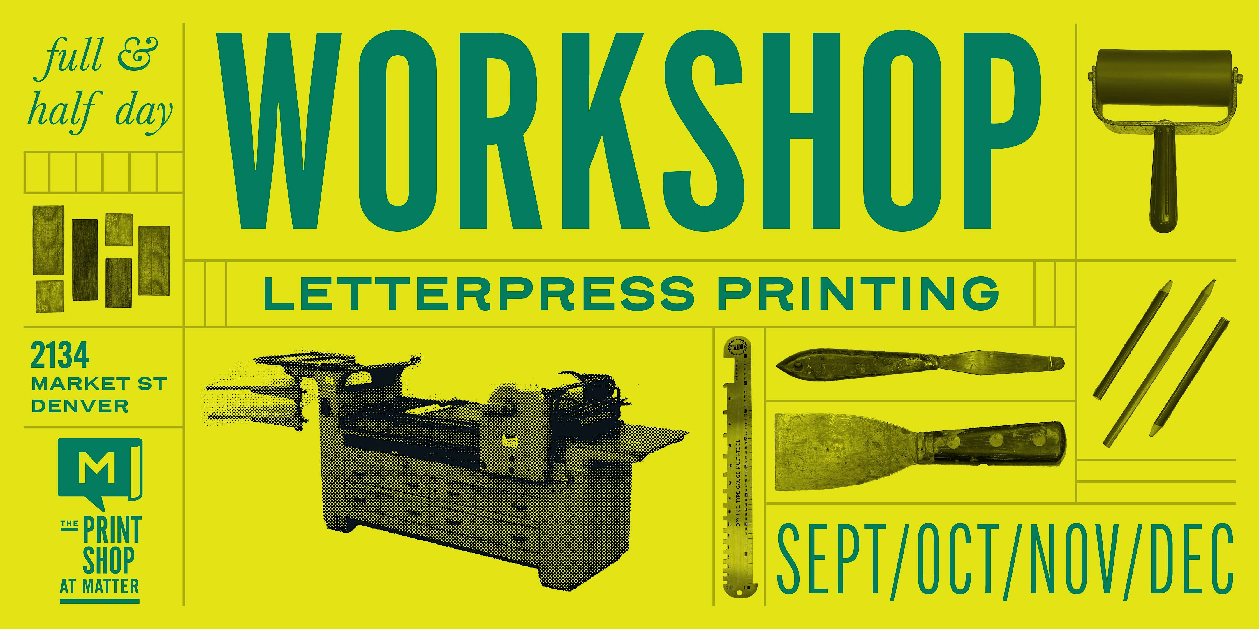 2026 Letterpress Workshops