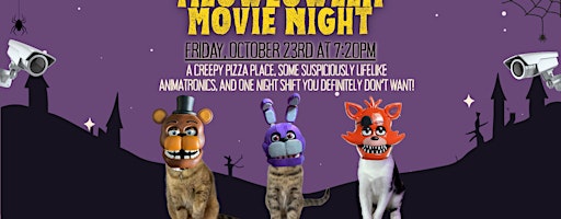 Halloween Movie Night at a Cat Cafe!