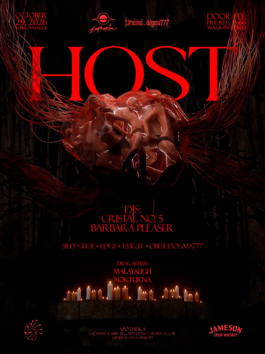 Apotheka presents: HOST with Terminal Dogma and Club Euphoria