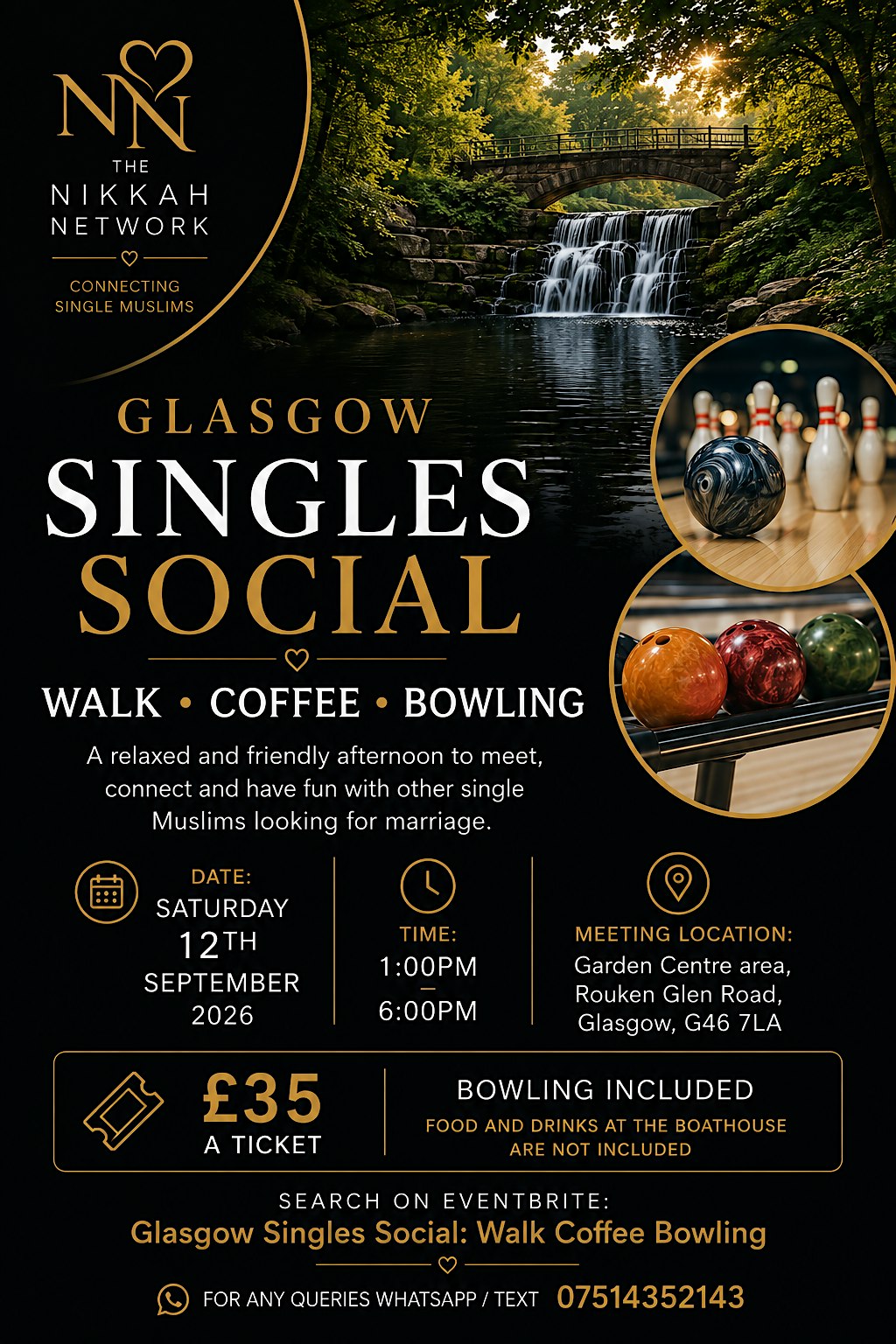 Glasgow Single Muslim Social: Walk • Coffee • Bowling