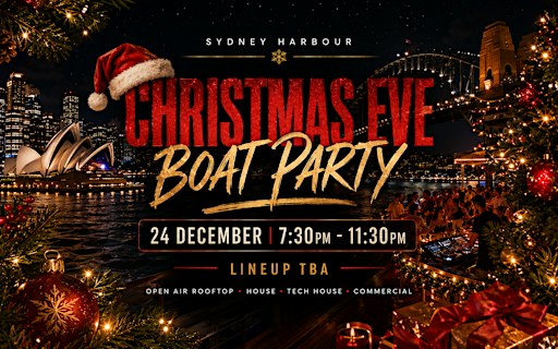 Christmas Eve Boat Party | Open Air Rooftop
