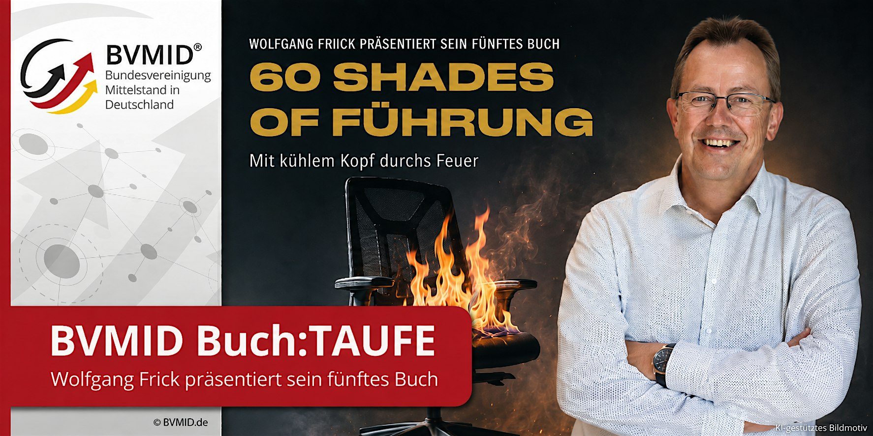 BVMID Buch:TAUFE München | Wolfgang Frick: 60 SHADES OF FÜHRUNG