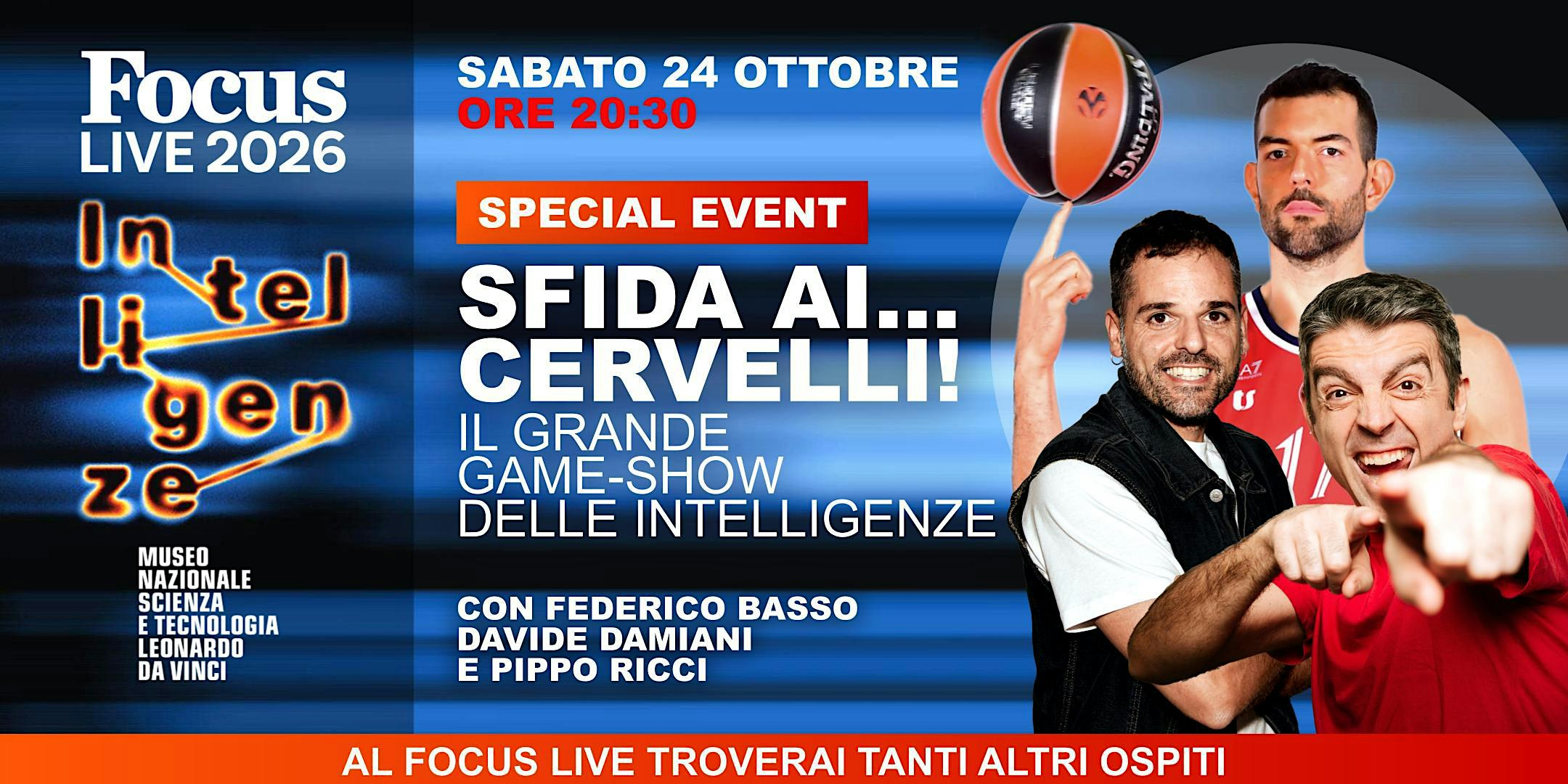 Focus Live 2026 - SFIDA AI CERVELLI! IL GRANDE GAME-SHOW DELLE INTELLIGENZE