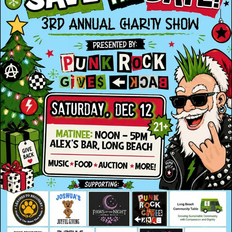 Punk Rock Gives Back- 3rd Annual Charity Show: Live Music, Auction, Food, & More
