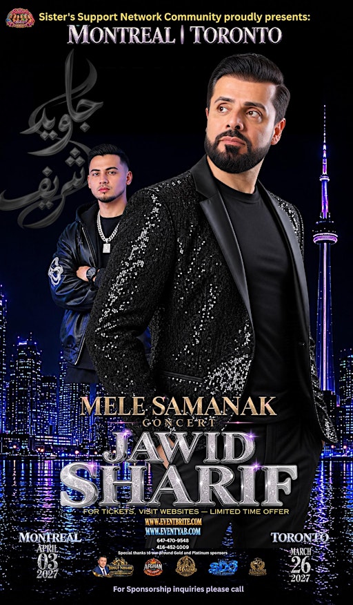 JAWID SHARIF - MELE SAMANAK & CONCERT MONTREAL