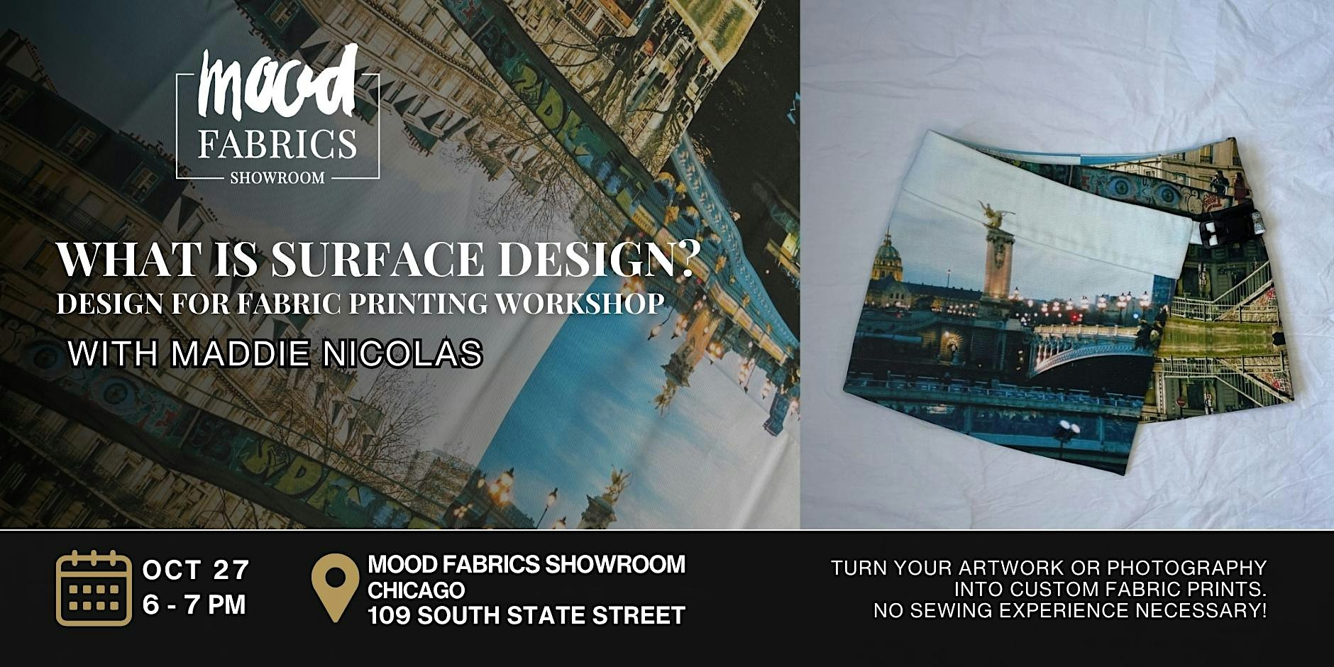 What Is Surface Design? Design for Fabric Printing Workshop