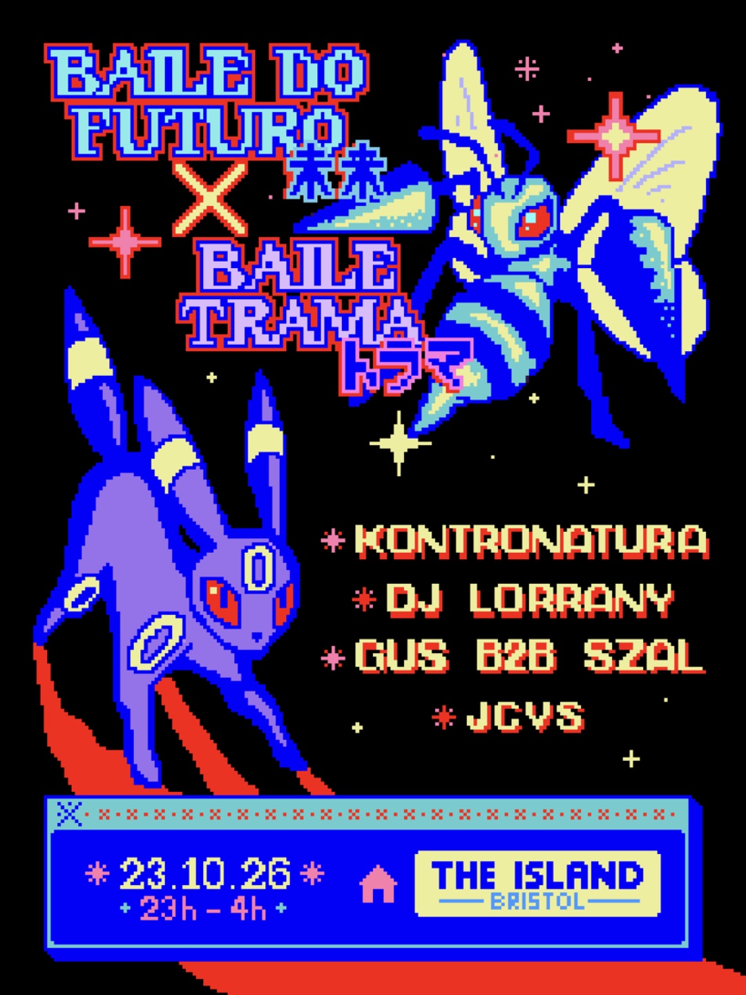 Baile do Futuro X BAILE TRAMA w/ Kontronatura, DJ Lorrany, Gus b2b SZAL and JCVS