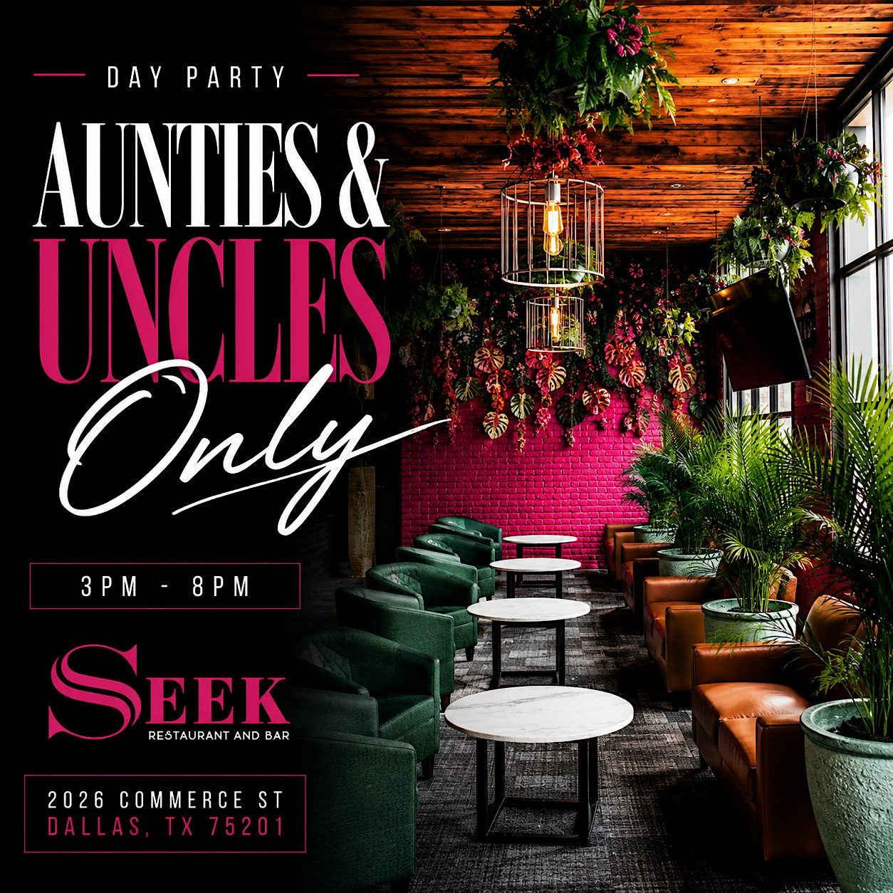 Aunties + Uncles Only Day Party