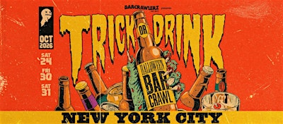 Trick or Drink: New York City Halloween Bar Crawl (3 Days)