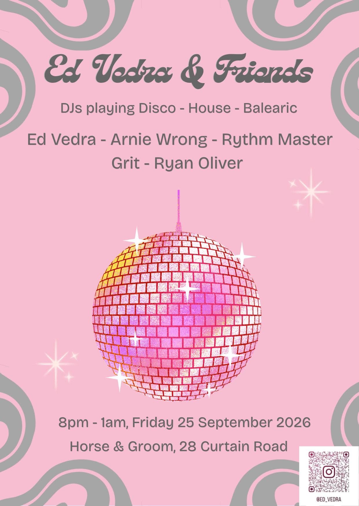 Ed Vedra & Friends free Friday night party