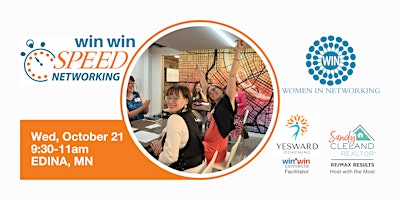 Win/Win Speed Networking with Women in Networking (WIN): Edina, MN