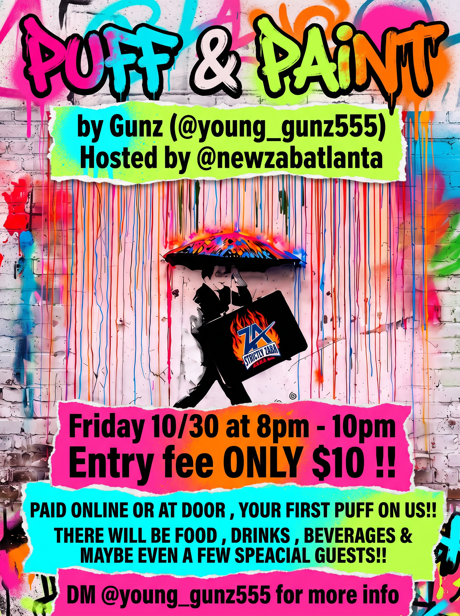 PUFF & PAINT ATL  YOUNG GUNZ X ZABA ATL
