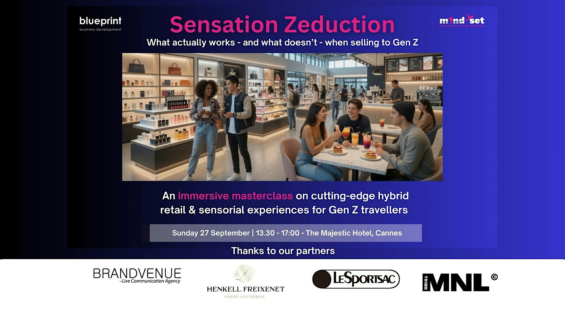 Sensation Zeduction Masterclass, Cannes 2026