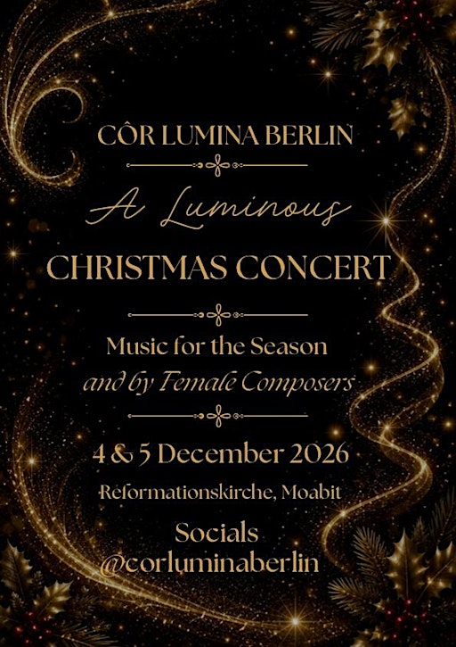 Cor Lumina Christmas Concert (5th Dec)