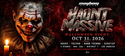 Haunt Massive: Halloween Warehouse Rave | Los Angeles