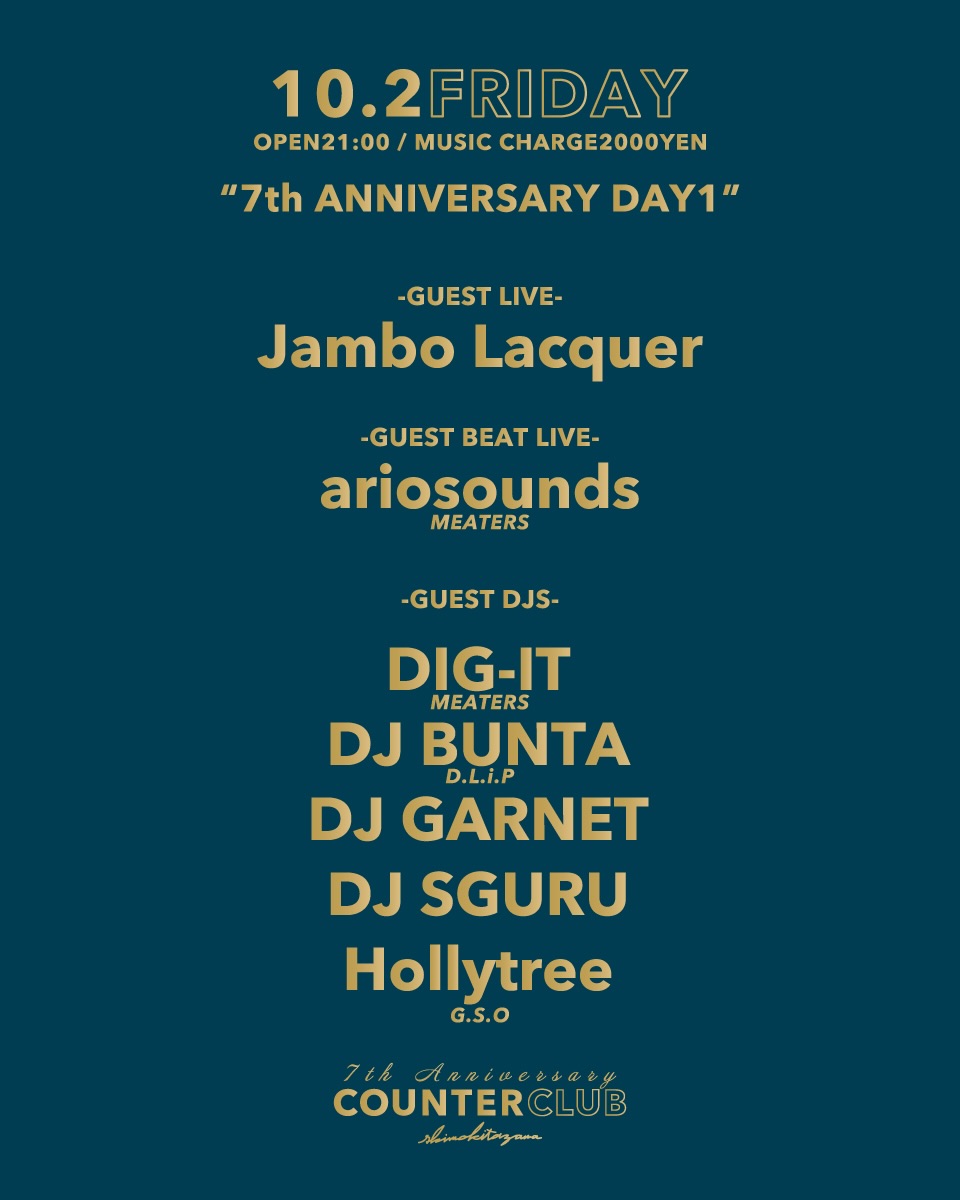 COUNTERCLUB 7TH ANNIVERSARY DAY1