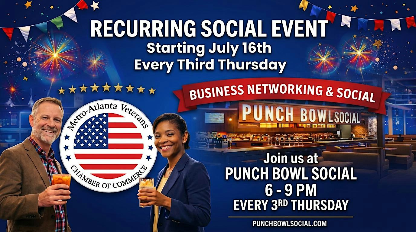 Metro Atlanta Veterans Chamber Business Networking Social
