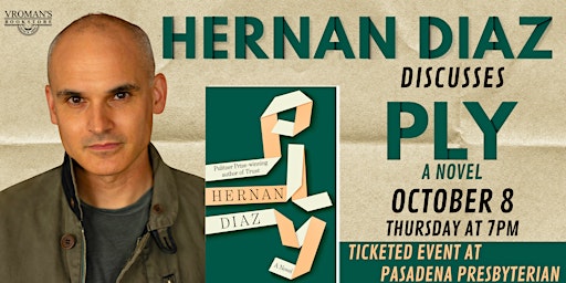 Hernan Diaz, with Percival Everett, discusses and signs Ply