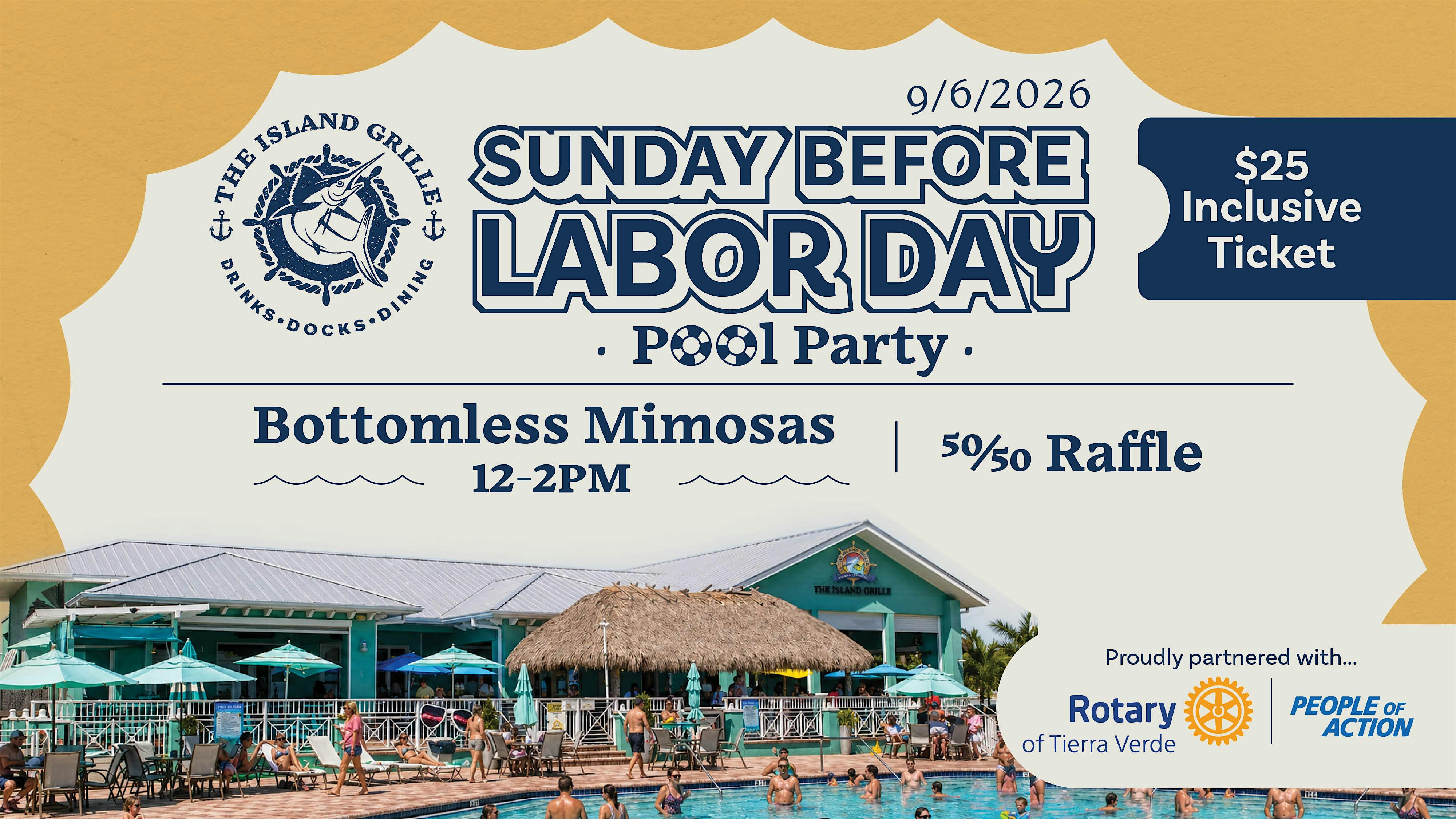 Labor Day Sunday Pool Party at The Island Grille and Raw Bar