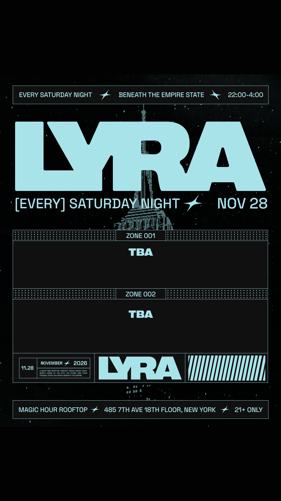 Lyra Rooftop Party 11.28.26 