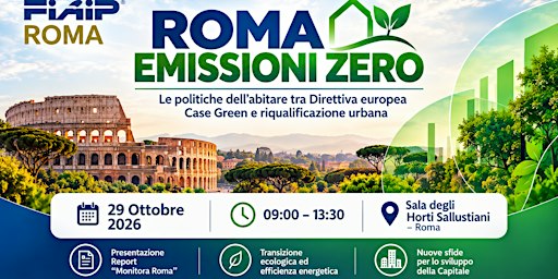 ROMA EMISSIONI ZERO – Case Green e COP31