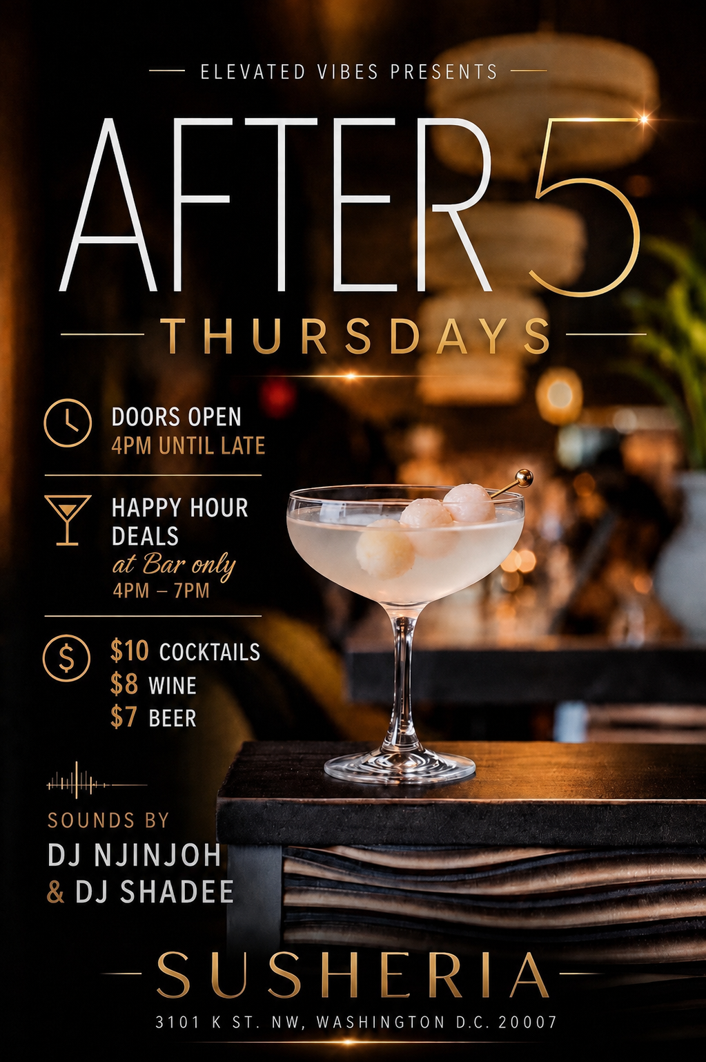 AFTER 5 THURSDAYS
Grown Folks R&B Happy Hour