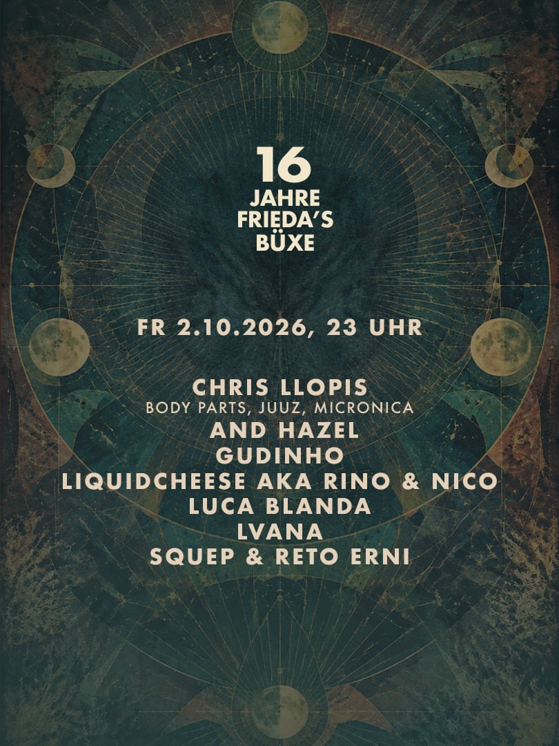 16 JAHRE FRIEDA'S BÜXE