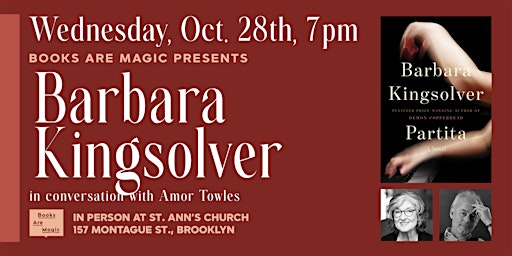 Offsite: Barbara Kingsolver: Partita w/ Amor Towles