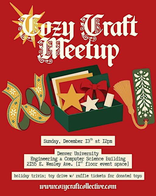December Cozy Craft Meetup & Toy Drive