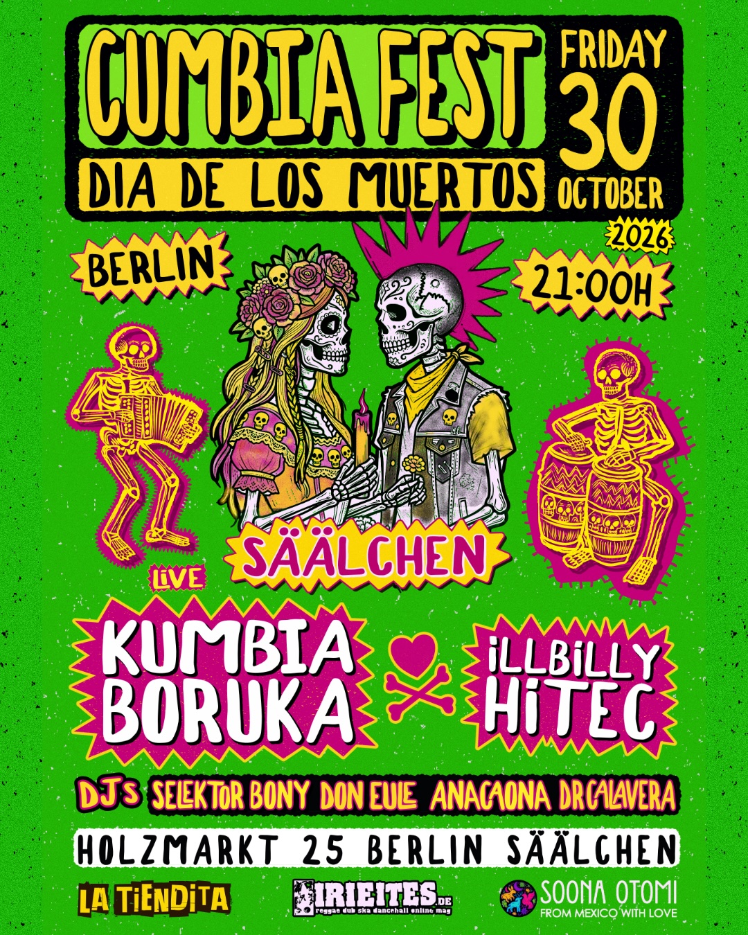 CUMBIA FEST BERLIN - DIA DE LOS MUERTOS