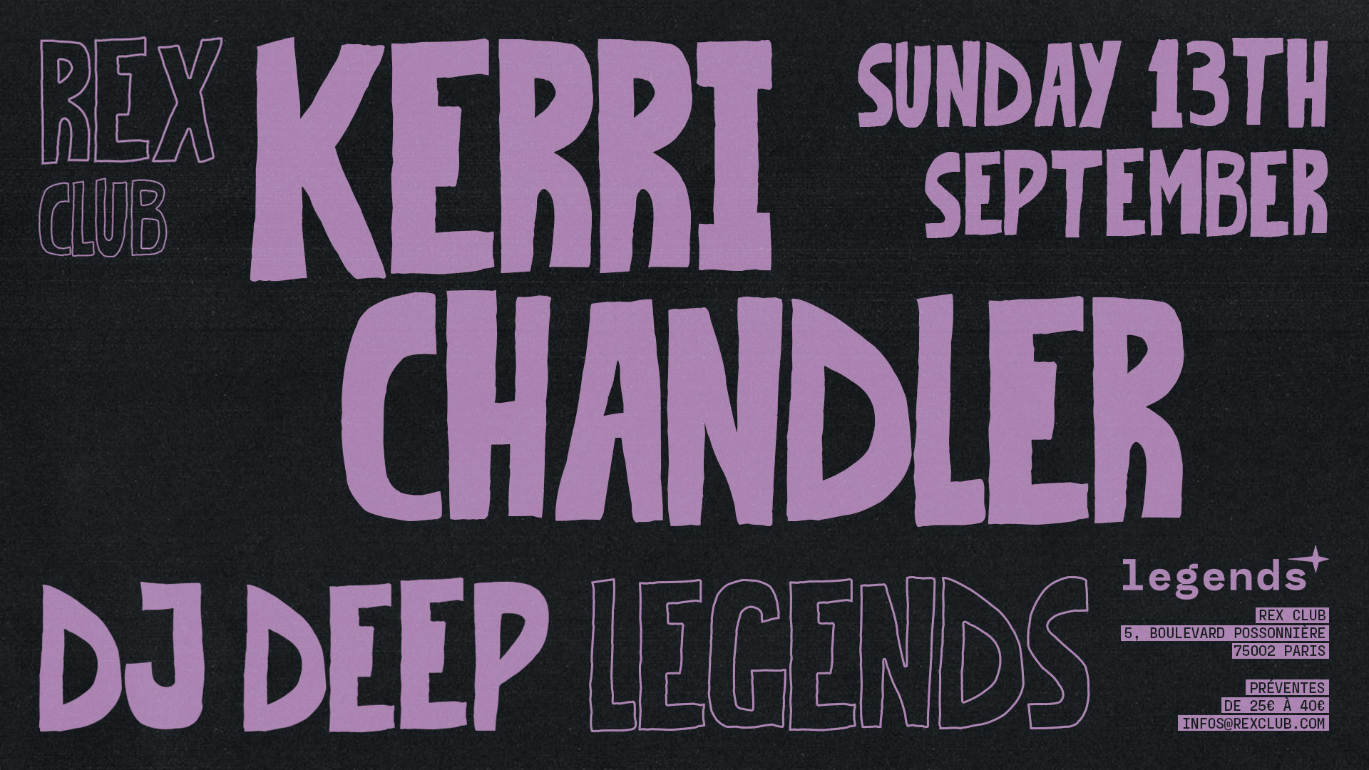 LEGENDS: Kerri Chandler & DJ Deep