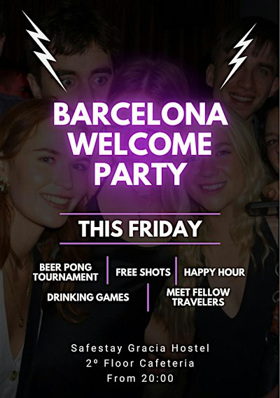 Barcelona Hostels Welcome Party