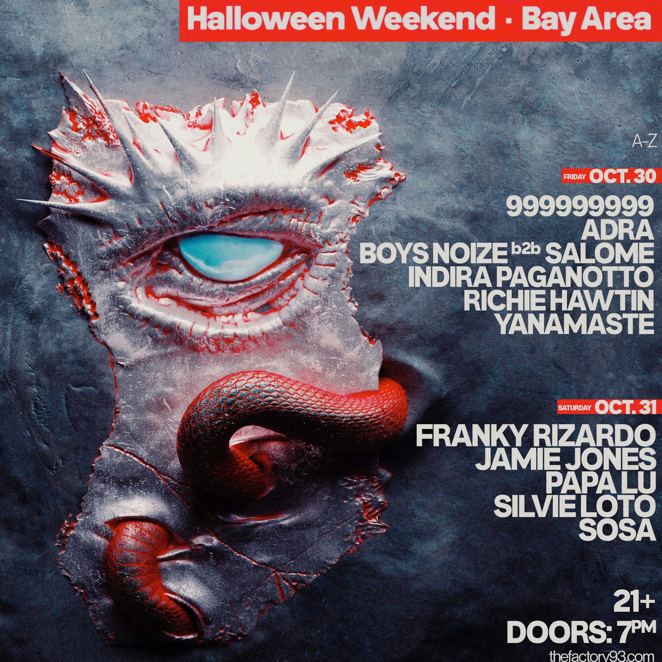 Factory 93 Presents Halloween Weekend @ Gold Bar Hangar 