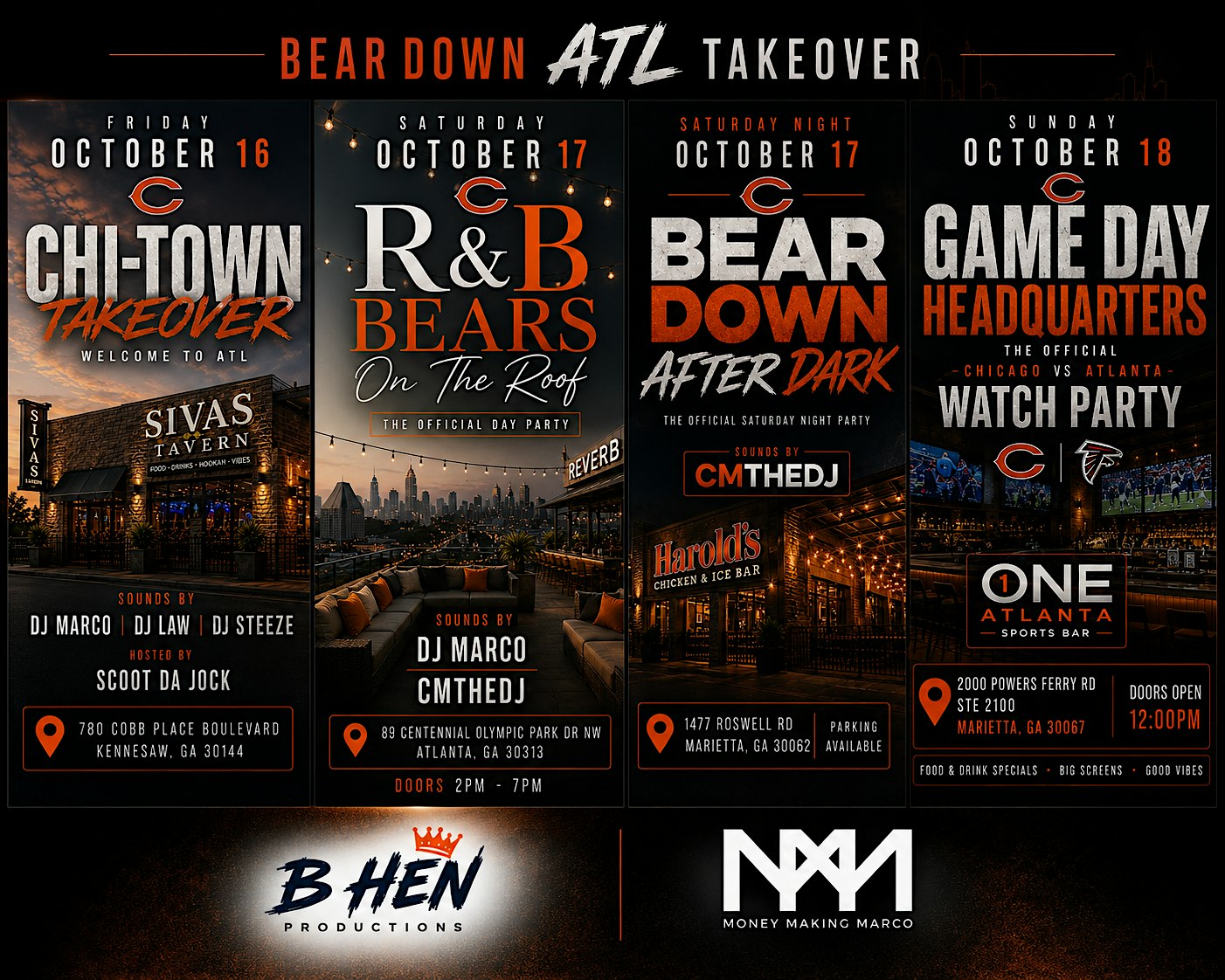 Bear Down ATL Takeover 2026 | October 16–18 | Atlanta, GA