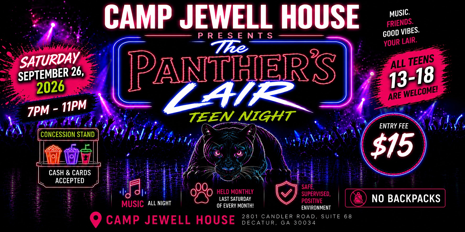 The Panther's Lair Teen Night