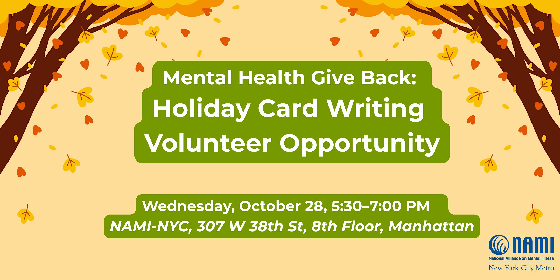Mental Health Give Back: Holiday Card Writing Volunteer Opportunity