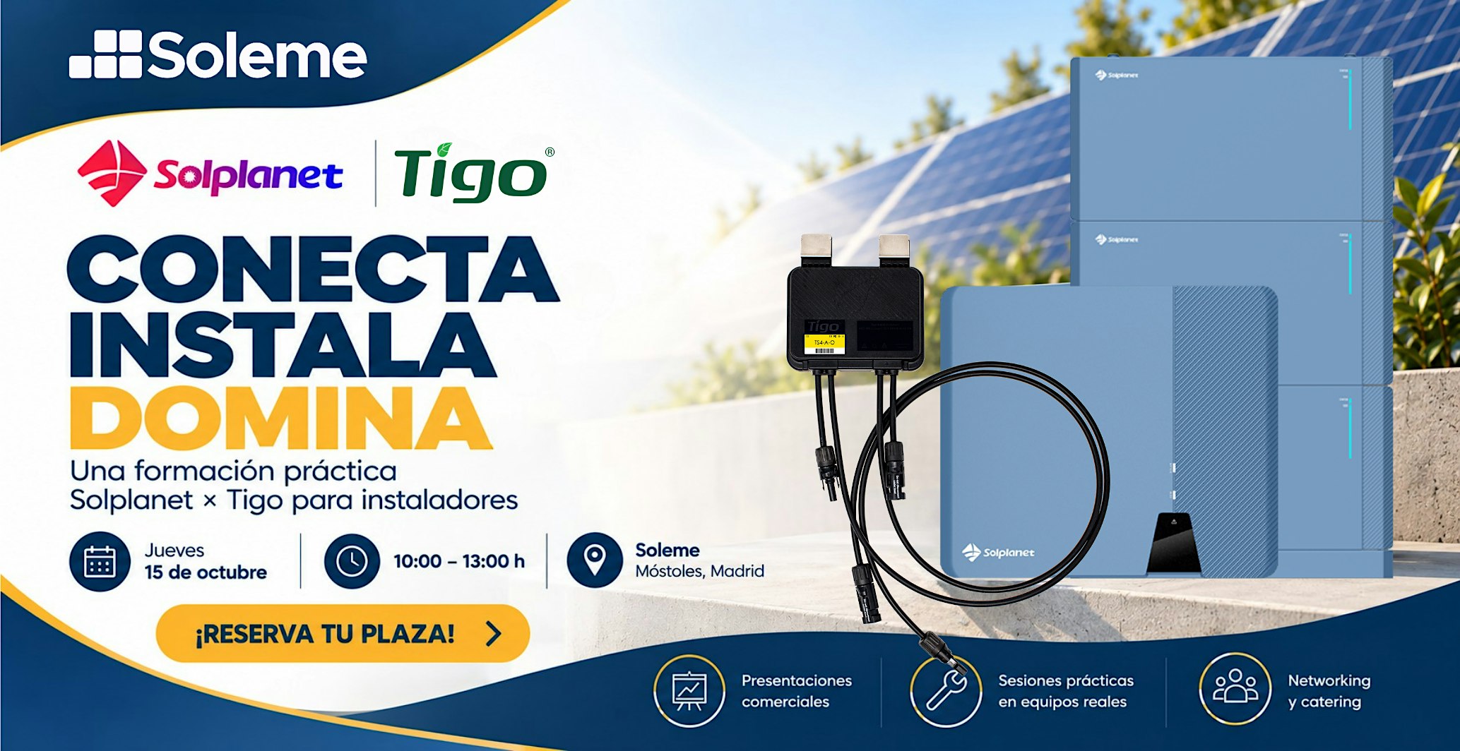 Conecta. Instala. Domina.  Formación técnica