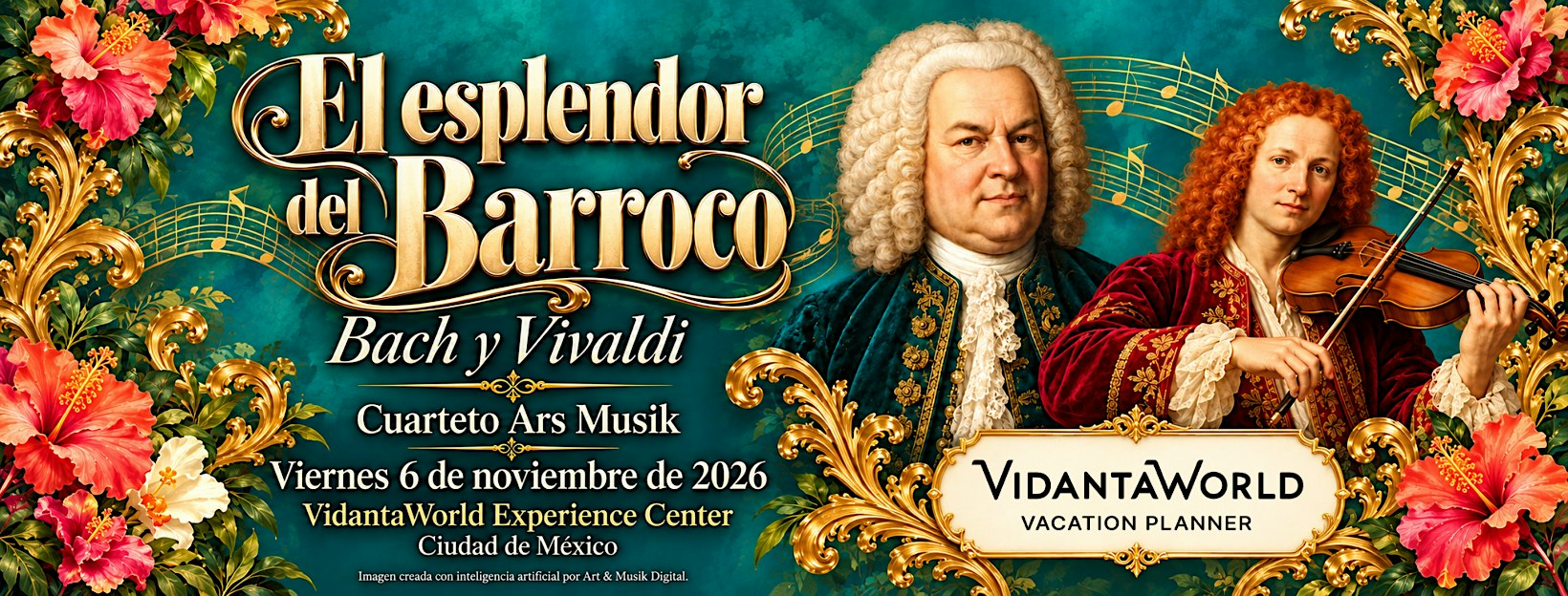 El esplendor del Barroco: Bach y Vivaldi · Cuarteto Ars Musik · CDMX