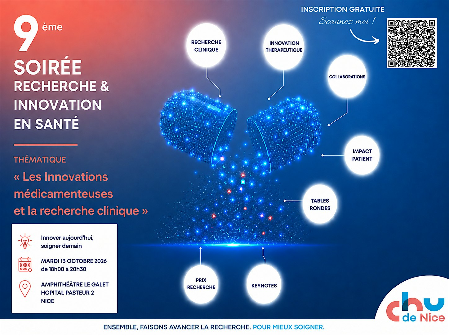 9ème Soirée Recherche & Innovation en santé du CHU de Nice