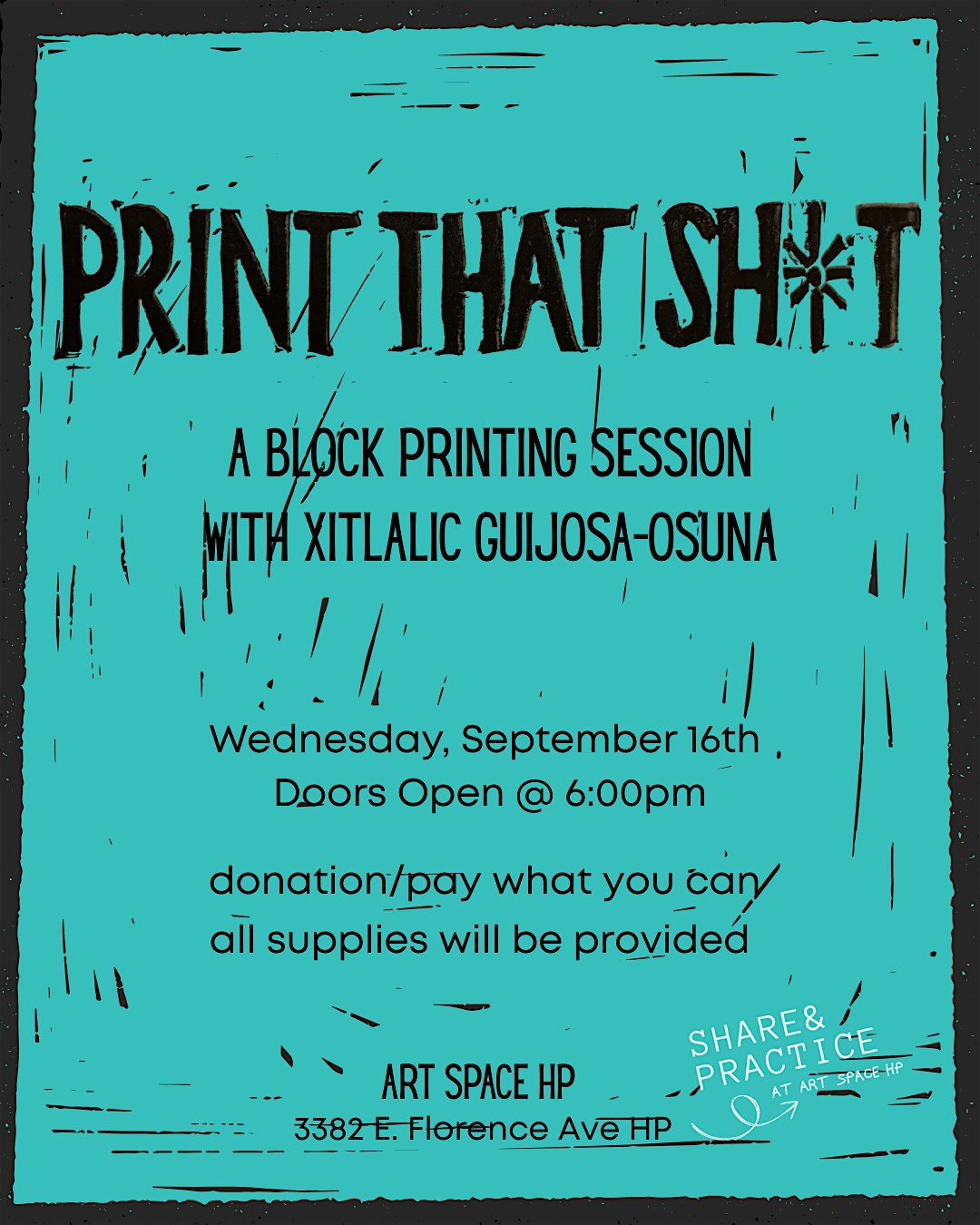 Print That Sh*t - A Block Printing Session